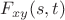 $F_{xy}(s,t)$