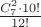 ${C_7^2\cdot10!\over12!}$