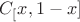 $C_[x,1-x]$