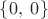 $\left\{0,\;0\right\}$