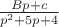 $\frac{Bp+c}{p^2+5p+4}$