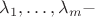 $\lambda_1,\dots,\lambda_m-$ $\lambda_1,\dots,\lambda_m-$