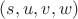 $(s,u,v,w)$