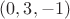 $(0,3,-1)$