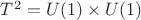 $T^2 = U(1) \times U(1)$