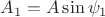 $A_1=A\sin\psi_1$