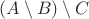 $(A\setminus B)\setminus C$