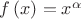 $f\left(x\right)=x^{\alpha}$