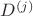 $D^{(j)}$