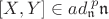 $[X,Y]\in ad^{\; p}_\mathfrak{n}\mathfrak{n}$
