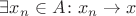 $\exists {x_n} \in A \colon x_n \to x$