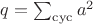 $q=\sum_{\rm cyc}a^2$