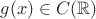 $g(x)\in C(\mathbb R)$
