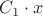 $C_1\cdot x$