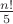 $\frac{n!}{5}$