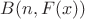 $B(n,F{(x)})$