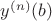 $y^{(n)}(b)$
