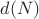 $d(N)$