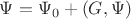 $\Psi=\Psi_0 + (G,\Psi)$