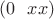 $(0\ \ xx)$