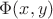 $\Phi(x, y)$