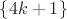 $\{4k+1\}$