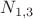 $N_{1,3}$