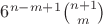 $6^{n-m+1}\binom{n+1}{m}$