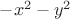 $-x^2-y^2$