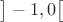 $ \big] -1 , 0 \big[$