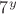 $7^y$