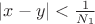 $|x-y|<\frac{1}{N_1}$