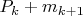 $P_k + m_{k+1}$