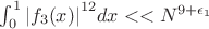$\int_0^1{|f_3(x)|}^{12}}dx <<N^{9+\epsilon_1}$