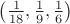 $\left( \frac1{18}, \frac19, \frac16 \right)$
