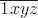 $\overline{1xyz}$