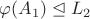 $\varphi(A_1)\trianglelefteq L_2$