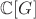 $\mathbb{C}[G]$