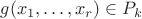 $g(x_1,\dots,x_r) \in P_k