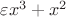 $\varepsilon x^3+x^2$