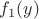 $f_1(y)$