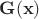 $\mathbf G(\mathbf x)$ $\mathbf G(\mathbf x)$