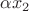 $\alpha x_2$