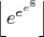 $\left\lfloor e^{e^{e^8}} \right\rfloor$