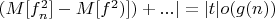 $ (M[f_n^2]-M[f^2)])+...|=|t|o(g(n))$