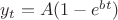 $y_t=A(1-e^{bt})$