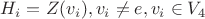 $H_i = Z(v_i), v_i \ne e, v_i \in V_4$