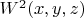 $ W^2(x,y,z)$