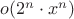 $o(2^n\cdot x^n)$
