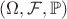 $(\Omega, \mathcal{F}, \mathbb{P})$ $(\Omega, \mathcal{F}, \mathbb{P})$